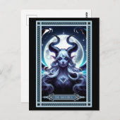 Die Tarot-Karte "Sukubus" Postkarte (Vorne/Hinten)