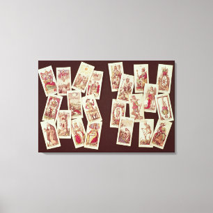 Die Tarot-Karten des großen Arkanas Leinwanddruck