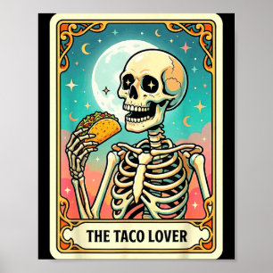 Die Tarotkarte des Taco-Liebhabers Poster