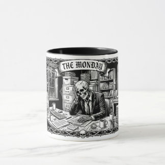 Die Tarotkarte Montag | Lustiger Unternehmensskele Tasse