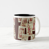 Die Tarotkarten der bedeutenden Arcana Zweifarbige Tasse (VorderseiteRechts)