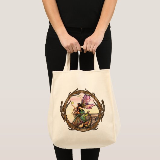 Die Tasche der Drachen-Orbs-Gothic-Fee und Dragon (Vorderseite (Produkt))