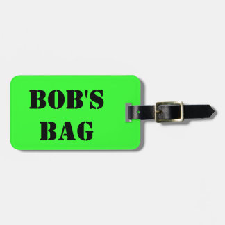 Die Tasche des Bobs Gepäckanhänger
