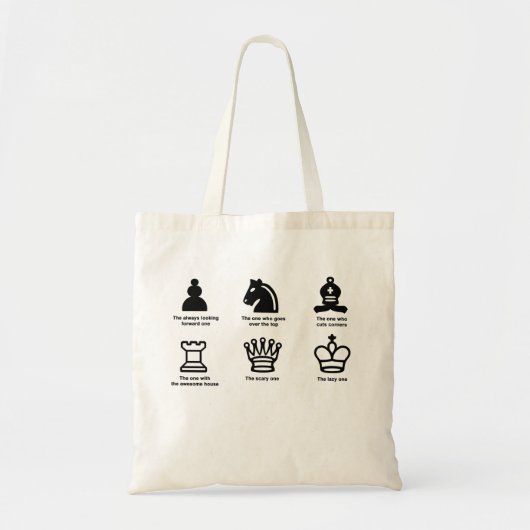 Die Tasche mit lustigem Schachdesign (Vorne)