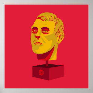 Die Taskmaster Shiny Golden Head Poster