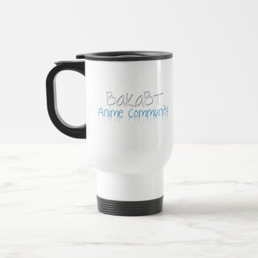 Die Tasse BakaBT Reisenden (Links)