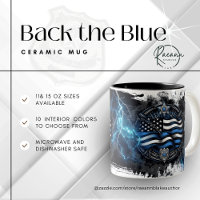Die Tasse der Blue Law Enforcement Keramik