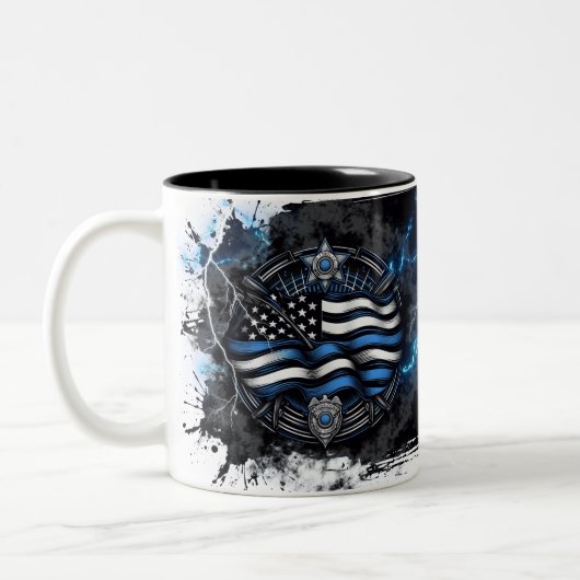 Die Tasse der Blue Law Enforcement Keramik (Links)