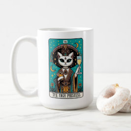 Die Tasse der Cat-Tarot-Karte der Hohepriestess