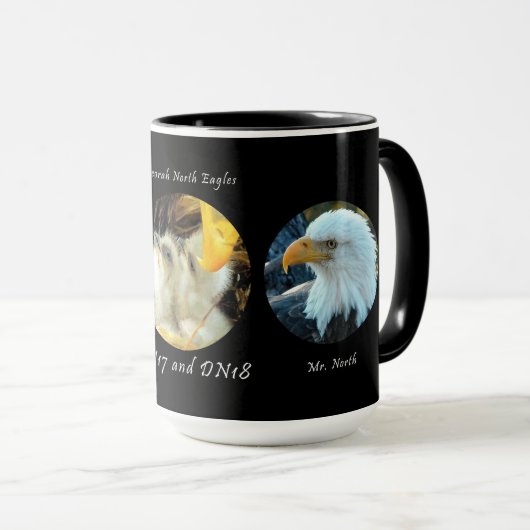 Die Tasse der Familie Decorah North Eagles (VorderseiteRechts)