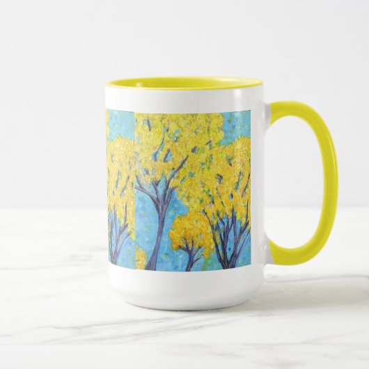 Die Tasse der gelben Bäume (Rechts)