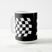 Die Tasse der karierten Flagge (Vorderseite Links)