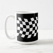 Die Tasse der karierten Flagge (Links)