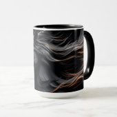 Die Tasse der Keramik des Schwarzen Rösses (VorderseiteRechts)
