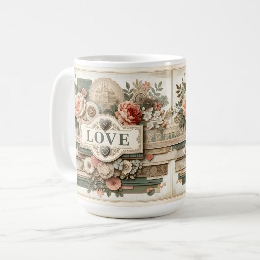 Die Tasse der Liebe, Kaffee Tasse zu haben (Vorderseite Links)