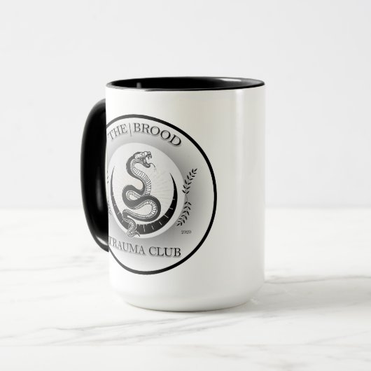 Die Tasse der Markendarstellung (Vorderseite Links)