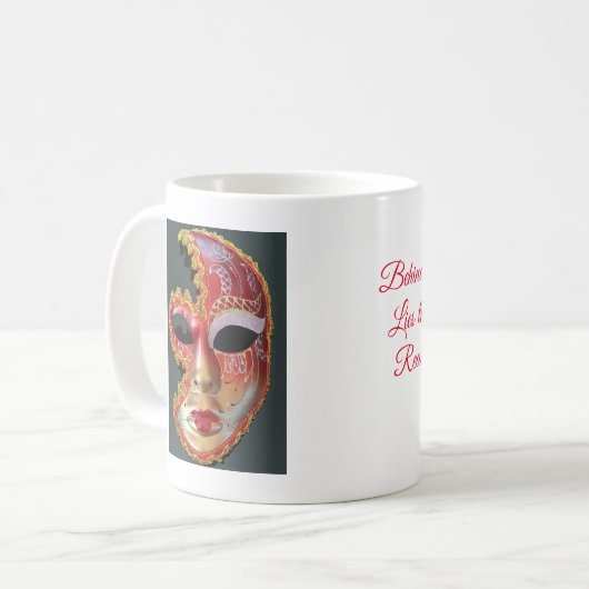 Die Tasse der Maske von heute (Vorderseite Links)