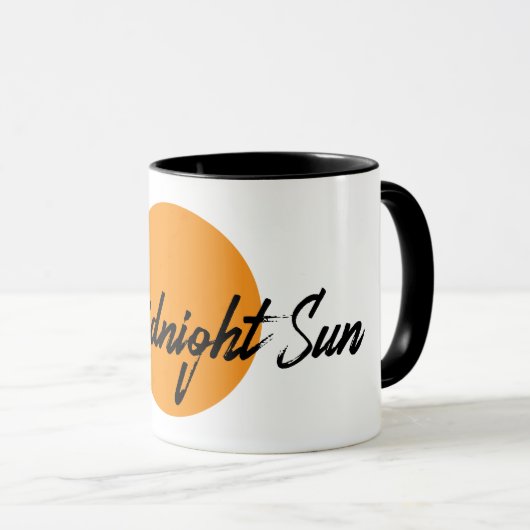 Die Tasse der Midnight Sun-Logos (VorderseiteRechts)