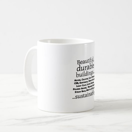 Die Tasse der natürlichen Erbauer (Vorderseite Links)