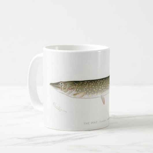 Die Tasse der Pike Fish Fisherman (Vorderseite Links)