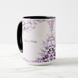 Die Tasse der Purple Flowers