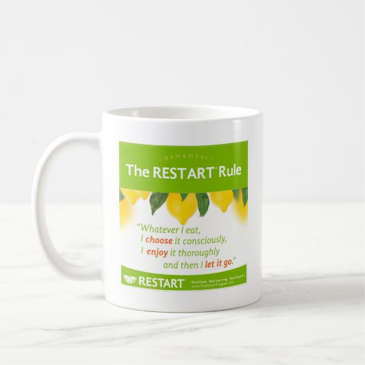 Die Tasse der RESTART-Regel (Links)