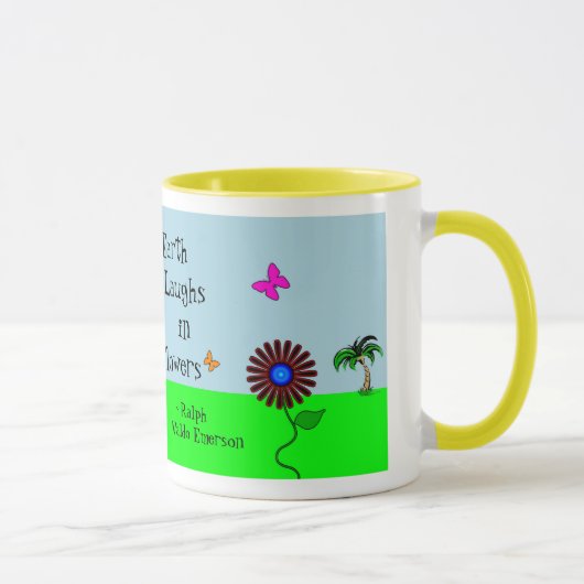 "Die Tasse der Wacky Blumen (Rechts)
