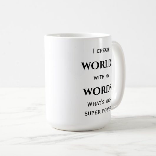 Die Tasse des Autors oder des Verfassers (VorderseiteRechts)