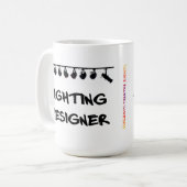 Die Tasse des Beleuchtungs-Designers (Vorderseite Links)