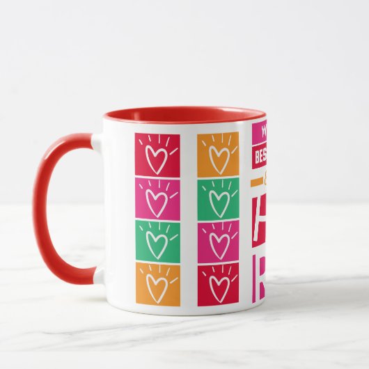 Die Tasse des besten Vaters und des Herocoffee-Kaf (Links)