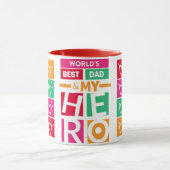 Die Tasse des besten Vaters und des Herocoffee-Kaf (Zentrum)