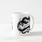 "Die Tasse des Drachengefühls für Fantasy-Liebhabe (VorderseiteRechts)