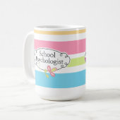 Die Tasse des gestreiften Schulpsychologen (Vorderseite Links)