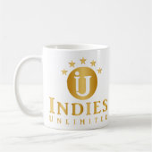 Die Tasse des hübschen Fünf-Sterneverfassers (Links)