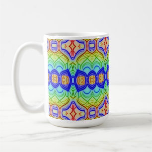 Die Tasse des Kaffees, ein lebhaftes, farbenfrohes