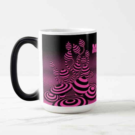 Die Tasse des Kaffees Magic Mushroom geometrische  (Links)