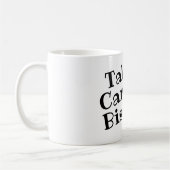 Die Tasse des Kaffees pflegen (Links)