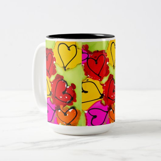 Die Tasse des Kaffees überall hören (Vorderseite Links)