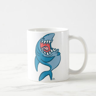 Die Tasse des lachenden Hais-Cartoon