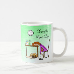 Die Tasse des Lymie Life ermattet Lady Coffee