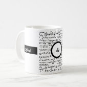 Die Tasse des Mathematikmusters (Vorderseite Links)