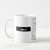 Die Tasse des Mathematikmusters (Links)