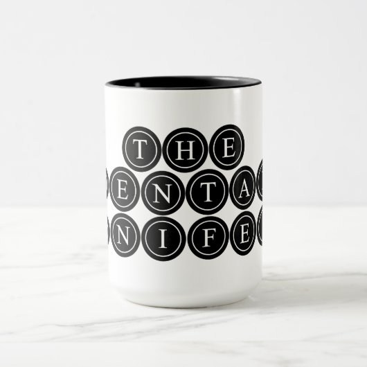 Die Tasse des Mental Manifest Coffee (Zentrum)