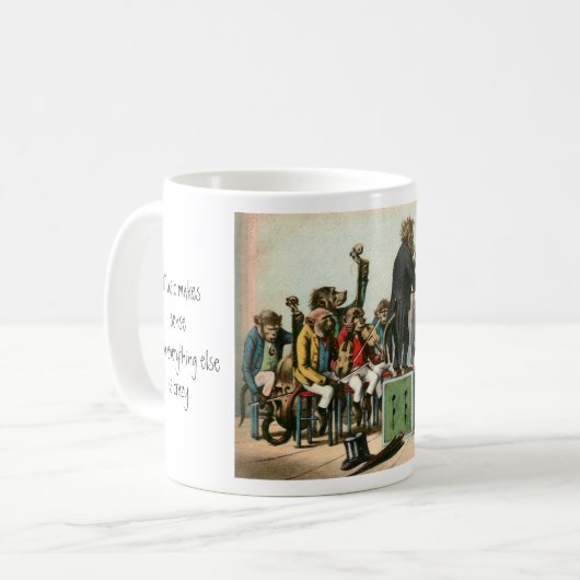 Die Tasse des Monkey Orchestra (Vorderseite Links)