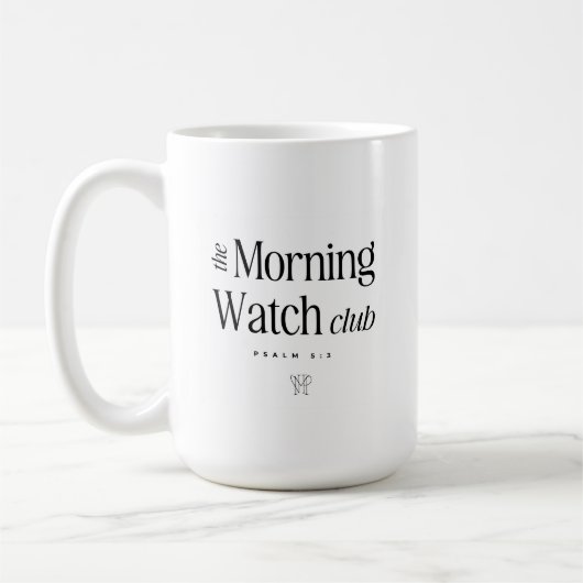 Die Tasse des Morning Watch Club (Links)