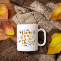Die Tasse des nächsten Kapitels für das neue Jahr
