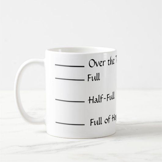 Die Tasse des Optimisten (Links)