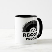 Die Tasse des Podcast-Datensatzes (VorderseiteRechts)