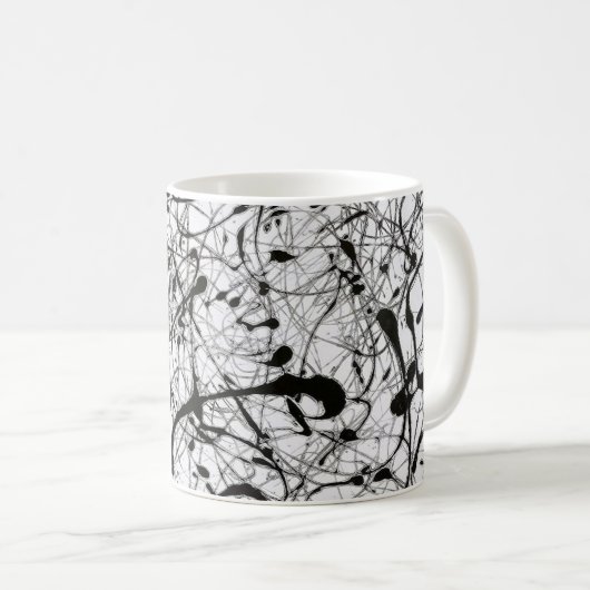 Die Tasse des Pollock - Nummer 4 - Art Tasse Serie (VorderseiteRechts)