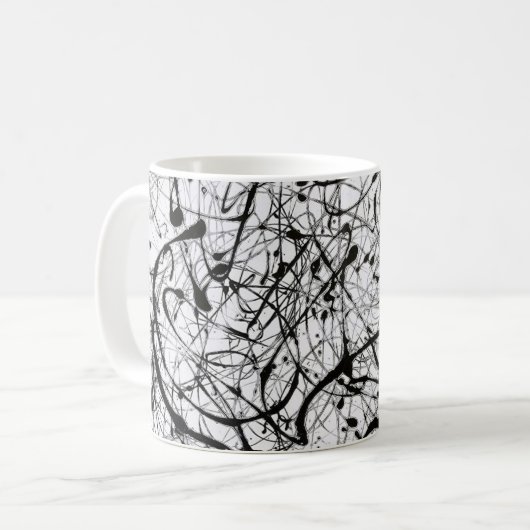 Die Tasse des Pollock - Nummer 4 - Art Tasse Serie (Vorderseite Links)